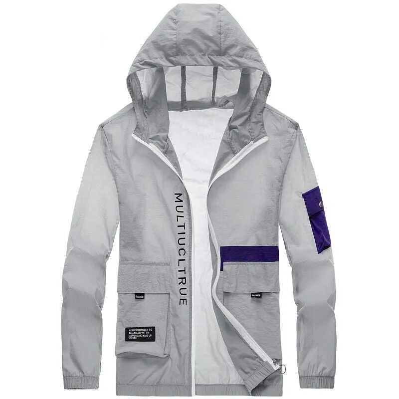 Summer Men'S Sun Protection Clothing Jacket, Anti-Uv Skin Clothing, Ice Silk Breathable Outdoor Fishing Sun Protection Clothing - Image 1